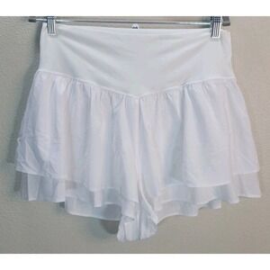 OFFLINE by Aerie White High Rise Butterfly Running Shorts XL NWT Real Good